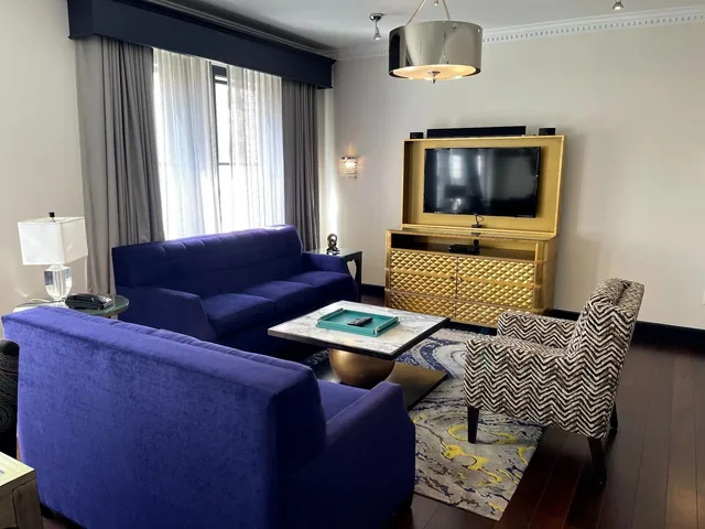 Suite Living Area - Completed FF&E setting