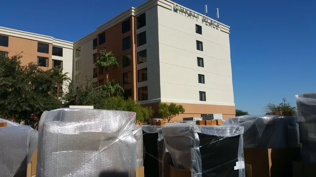 Hotel FF&E staged on site